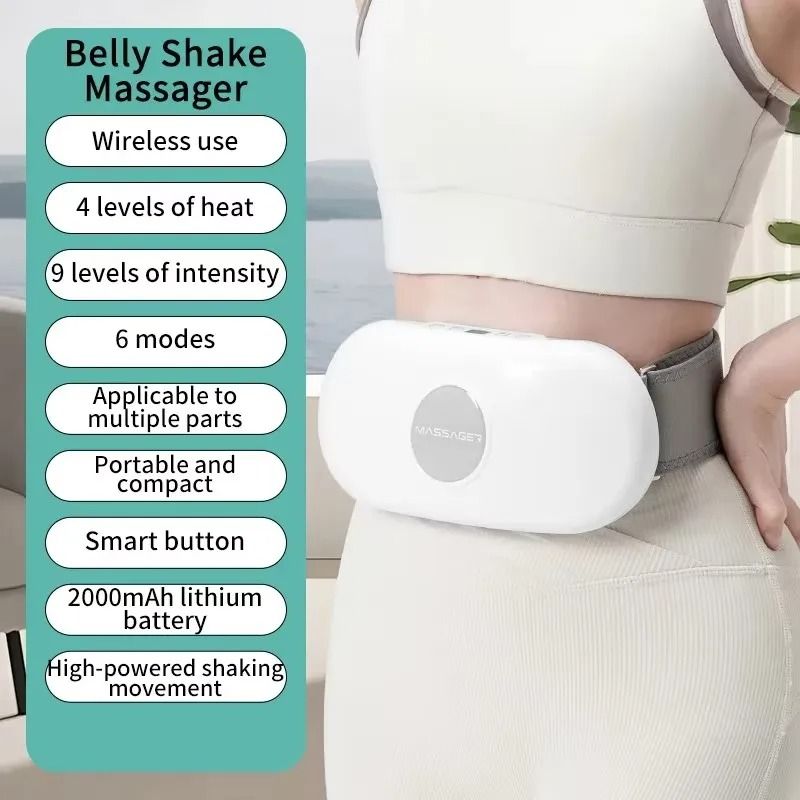 Electric Belly Shaking Massager Portable Wireless Abdominal Massage Belt Machine 1