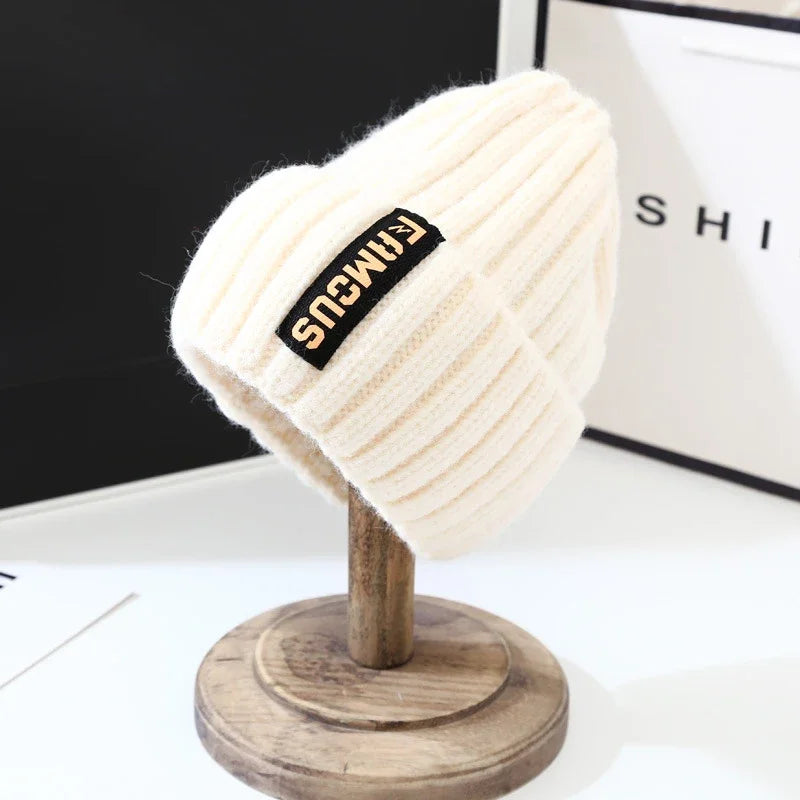 Soft Crochet Beanie, Unisex Winter Hat, Warm Knit Cap, Solid Color Fashion Accessory