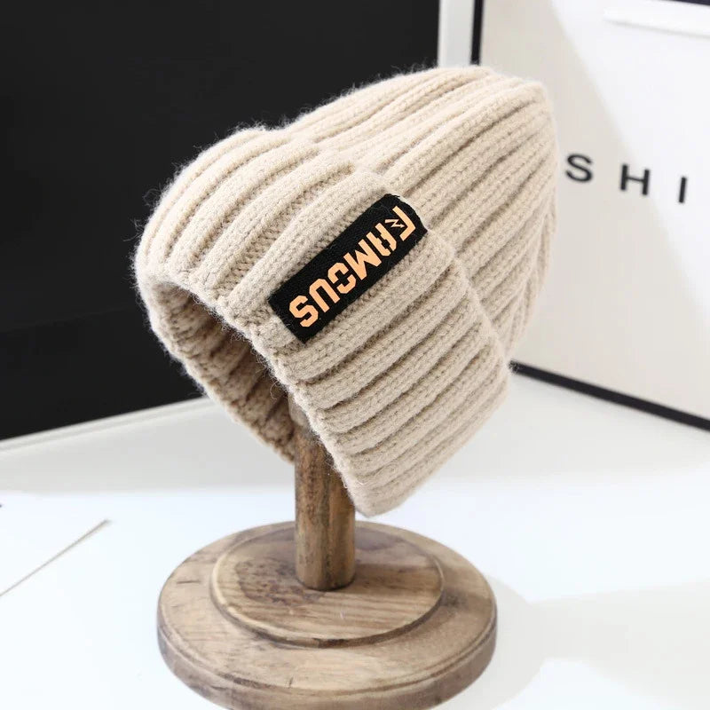 Soft Crochet Beanie, Unisex Winter Hat, Warm Knit Cap, Solid Color Fashion Accessory
