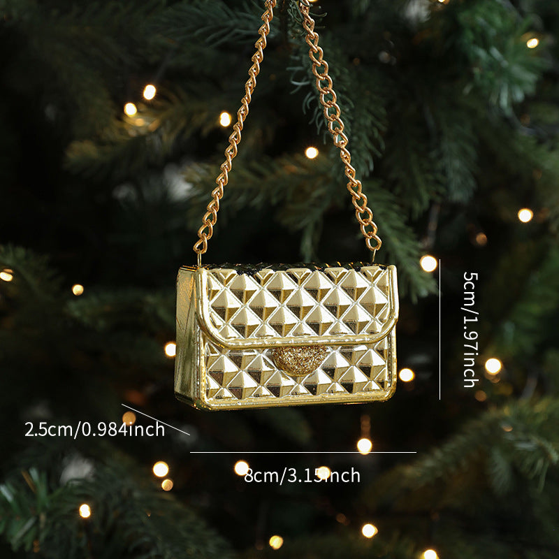 Christmas Tree Ornaments Hanging, Acrylic Crystal Pendant, Snowflake Ornaments , Home Decoration Xmas Gifts
