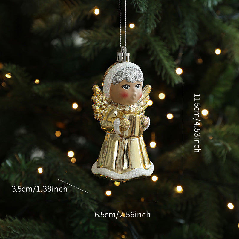 Christmas Tree Ornaments Hanging, Acrylic Crystal Pendant, Snowflake Ornaments , Home Decoration Xmas Gifts