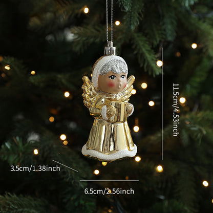 Christmas Tree Ornaments Hanging, Acrylic Crystal Pendant, Snowflake Ornaments , Home Decoration Xmas Gifts