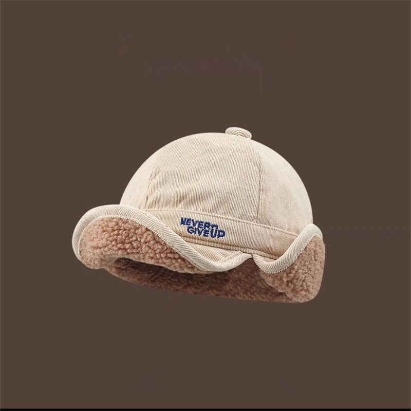 Thickened Sheep Wool Hat Ear Protection For Men And Women Warm Cycling Beanie For Autumn Winter 2