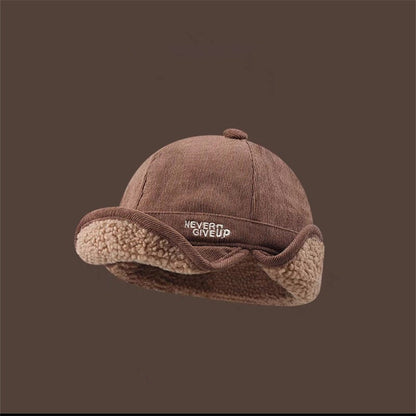 Thickened Sheep Wool Hat Ear Protection For Men And Women Warm Cycling Beanie For Autumn Winter 7