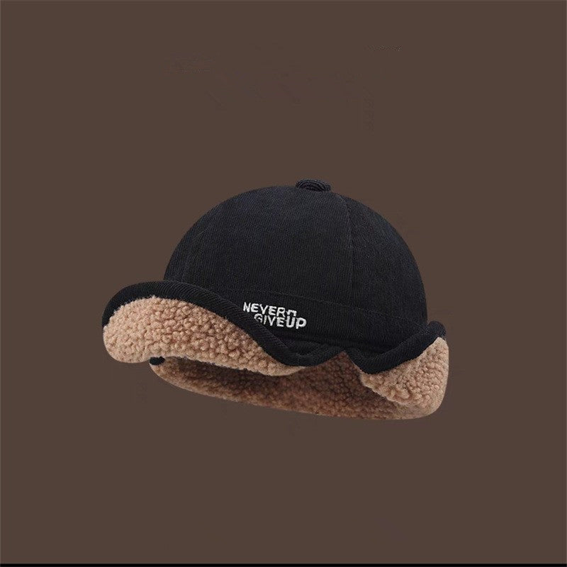 Thickened Sheep Wool Hat Ear Protection For Men And Women Warm Cycling Beanie For Autumn Winter 8