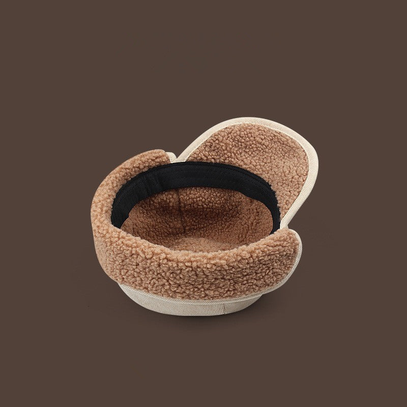 Thickened Sheep Wool Hat Ear Protection For Men And Women Warm Cycling Beanie For Autumn Winter 6