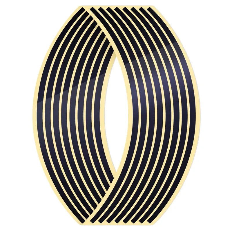 Reflective Motorcycle Wheel Stickers Car Styling Strips Rim Tape Motocross Bike Decals 8