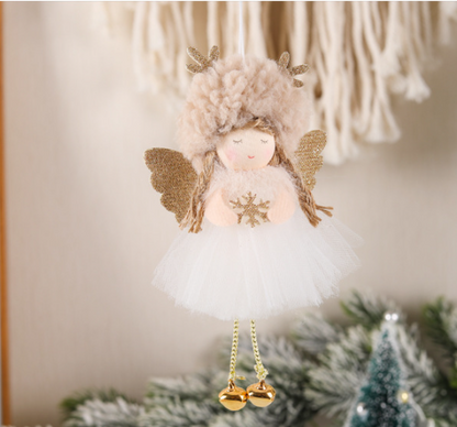 Cute Angel Christmas Doll Pendant Plush Hanging Girl Ornament Xmas Tree Decoration Holiday New Year 13
