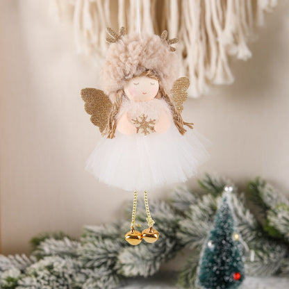 Cute Angel Christmas Doll Pendant Plush Hanging Girl Ornament Xmas Tree Decoration Holiday New Year 15