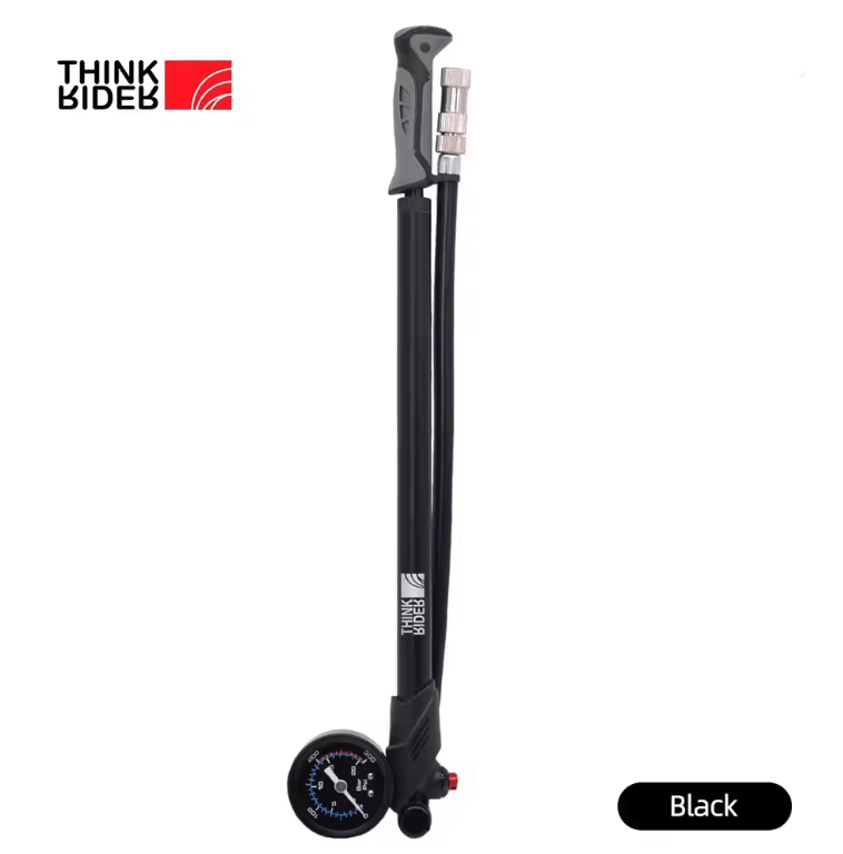 ThinkRider 300PSI Portable Bike Shock Pump With Pressure Gauge 4
