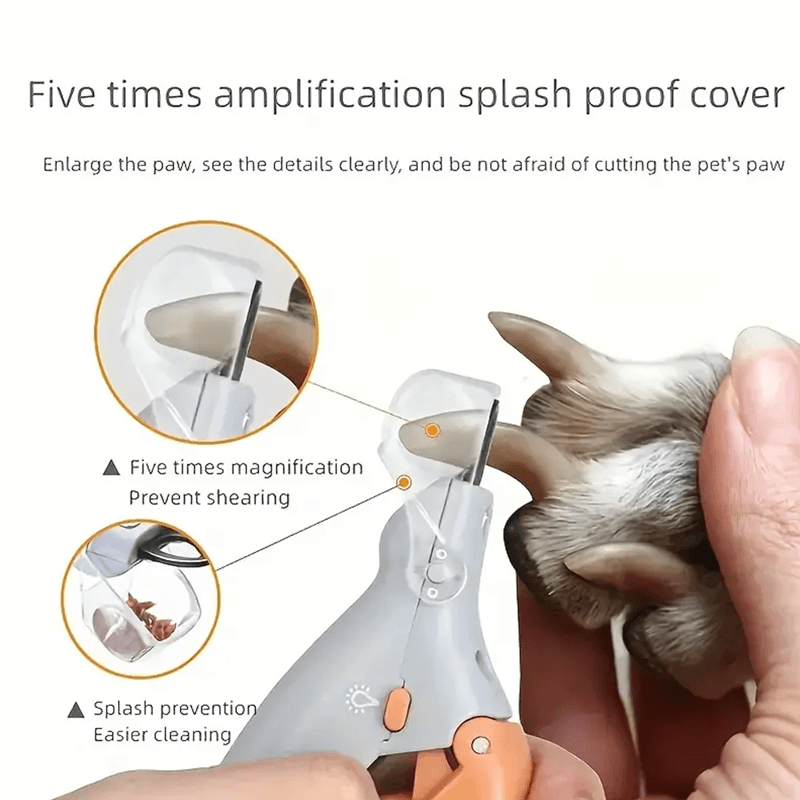 PawBright LED Pet Nail Clippers With Magnifier 3