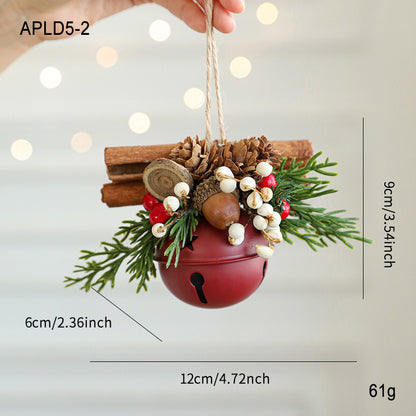 Mixed Pendant Christmas Tree Christmas Bell Antlers Bow Pinecone Bell Showcase Car Hanging Decorati 6