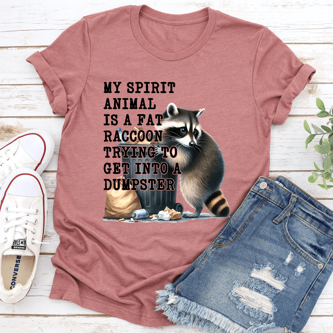 My Spirit Animal Is A Fat Raccoon Tee 2