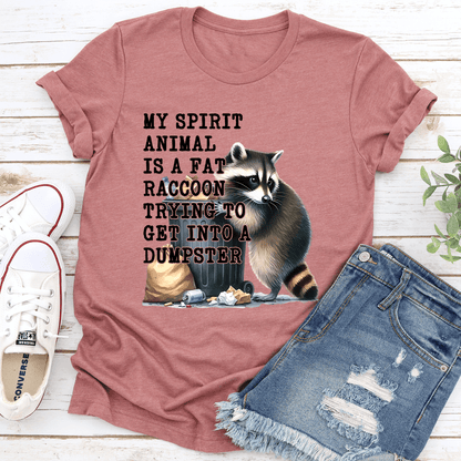 My Spirit Animal Is A Fat Raccoon Tee 2
