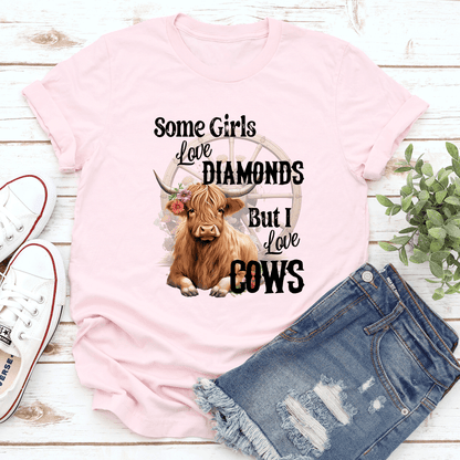 Some Girls Love Diamonds Cows Tee 2