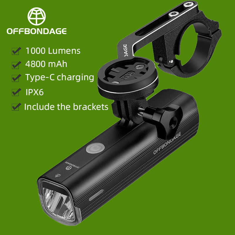 Bicycle Light USB Charging Waterproof Bike Front Lamp Cycling Flashlight For Road And MTB 6