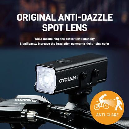 Type C Rechargeable LED Bike Light Waterproof Front Lamp Bicycle Headlight Essential Bike Accessori 1