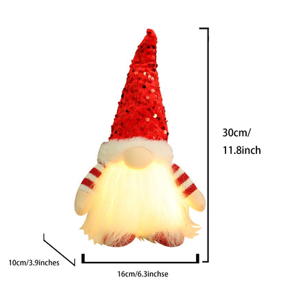 Santa Claus Plush Doll, Xmas Ornaments, Christmas Decoration for Home, Navidad Party Decor New Year Gift