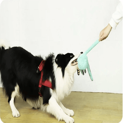 SnugglePup Plush Octopus Interactive Dog Toy With Squeaker Sound 2