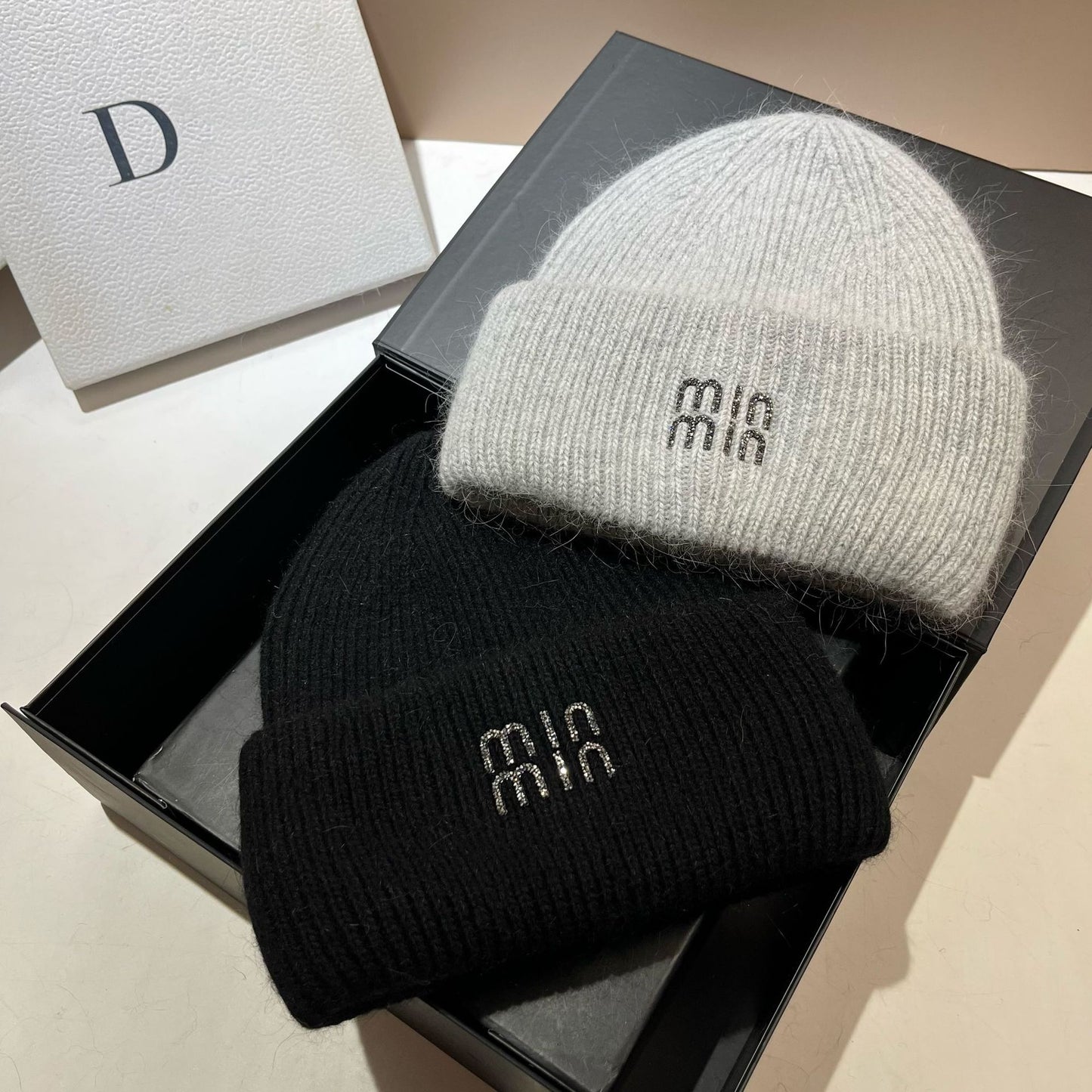 Winter Warm Plush Hat, Thickened and Enlarged, Double Rolled Edge Knitted Beanie