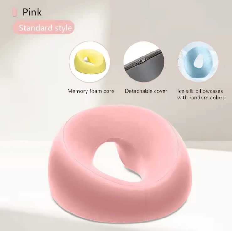 RestEase Memory Foam Face Down Pillow For Desk Naps And Massage Comfort 5