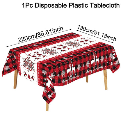 Merry Christmas Decoration, Christmas Tablecloth, Happy New Year Gift, For Home Decor