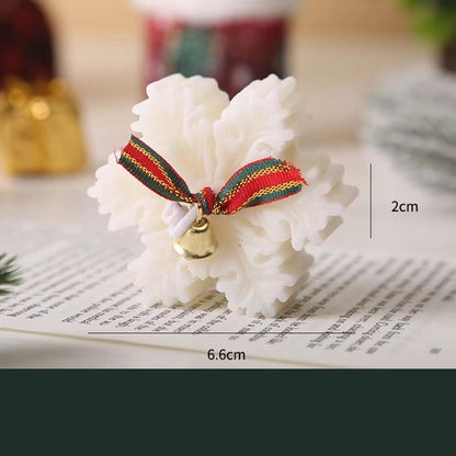 Christmas Soy Wax Candle Snowflake Aroma Candle Set Festive Fragrance Decoration Holiday Companion  5