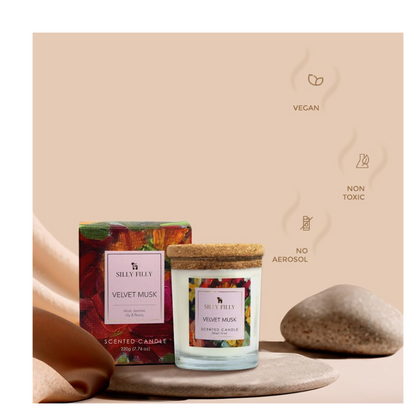 Mildly Scented Glass Jar Candle, One Wick, Ideal for Home, Celebrations, and Gifting