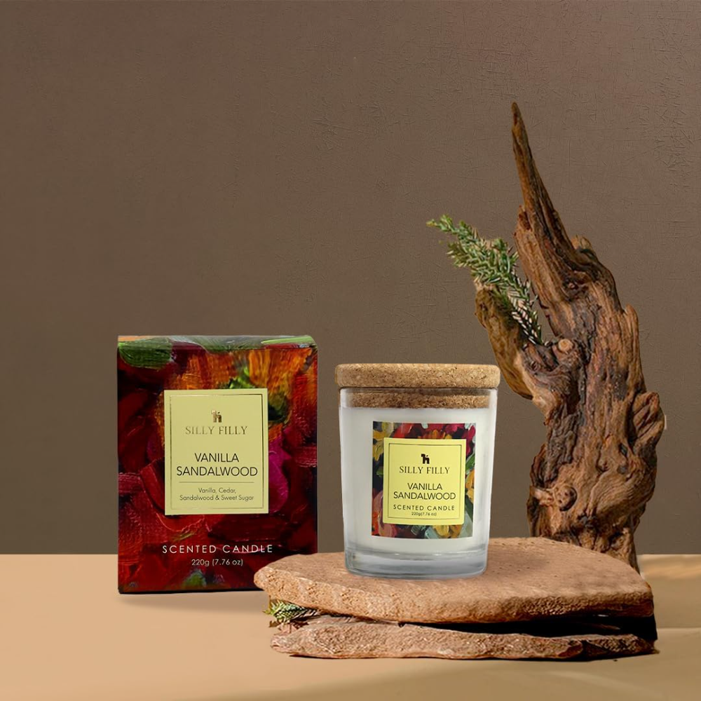 Mildly Scented Glass Jar Candle, One Wick, Ideal for Home, Celebrations, and Gifting