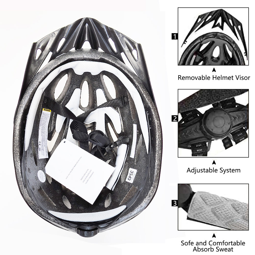 Lightweight Hollow Bicycle Helmet Safety Head Protection Comfortable Lining For Men And Women Rider 1