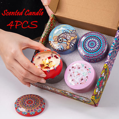 Islamic Arabian Scented Candle Set, DIY Fragrance Candle Jar, Smokeless Romantic Gift for Couples, Incense Candles
