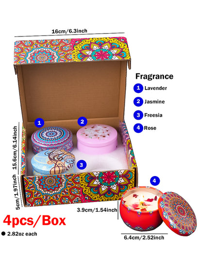 Islamic Arabian Scented Candle Set, DIY Fragrance Candle Jar, Smokeless Romantic Gift for Couples, Incense Candles
