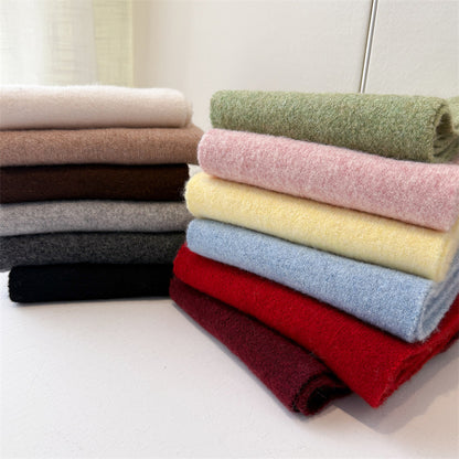 Luxury Winter Scarf for Women, Soft Knitted Scarf, Warm Solid Color Wraps, Simple Shawls and Neckerchiefs