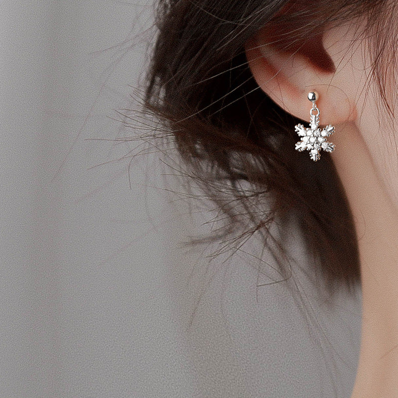 Santa Claus Snowman Earrings, New Red Bow Knot Snowflakes, Drop Earring for Women Christmas, Jewelry Gifts for Girls