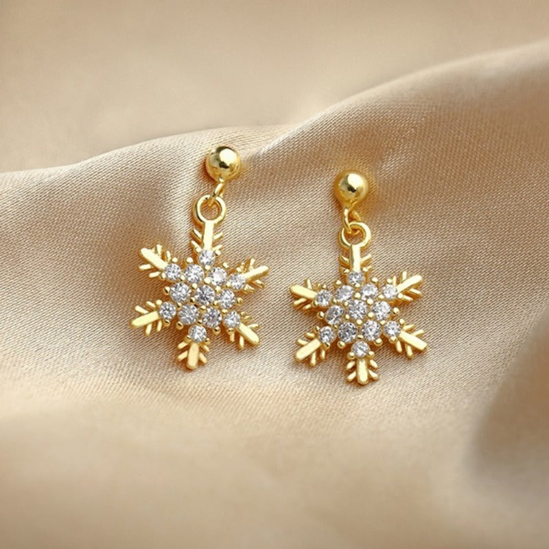 Santa Claus Snowman Earrings, New Red Bow Knot Snowflakes, Drop Earring for Women Christmas, Jewelry Gifts for Girls