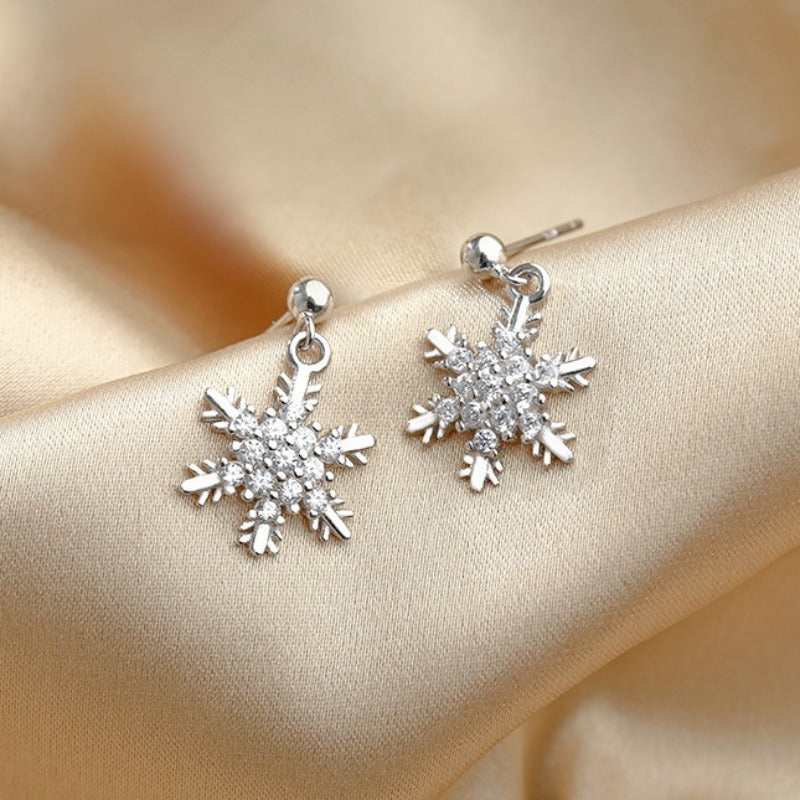 Santa Claus Snowman Earrings, New Red Bow Knot Snowflakes, Drop Earring for Women Christmas, Jewelry Gifts for Girls