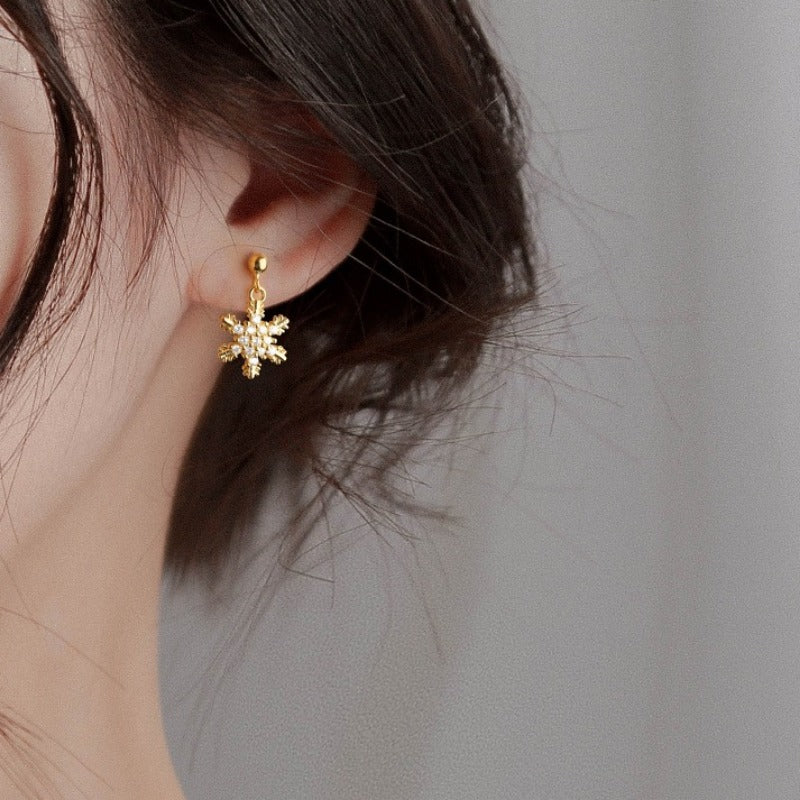 Santa Claus Snowman Earrings, New Red Bow Knot Snowflakes, Drop Earring for Women Christmas, Jewelry Gifts for Girls