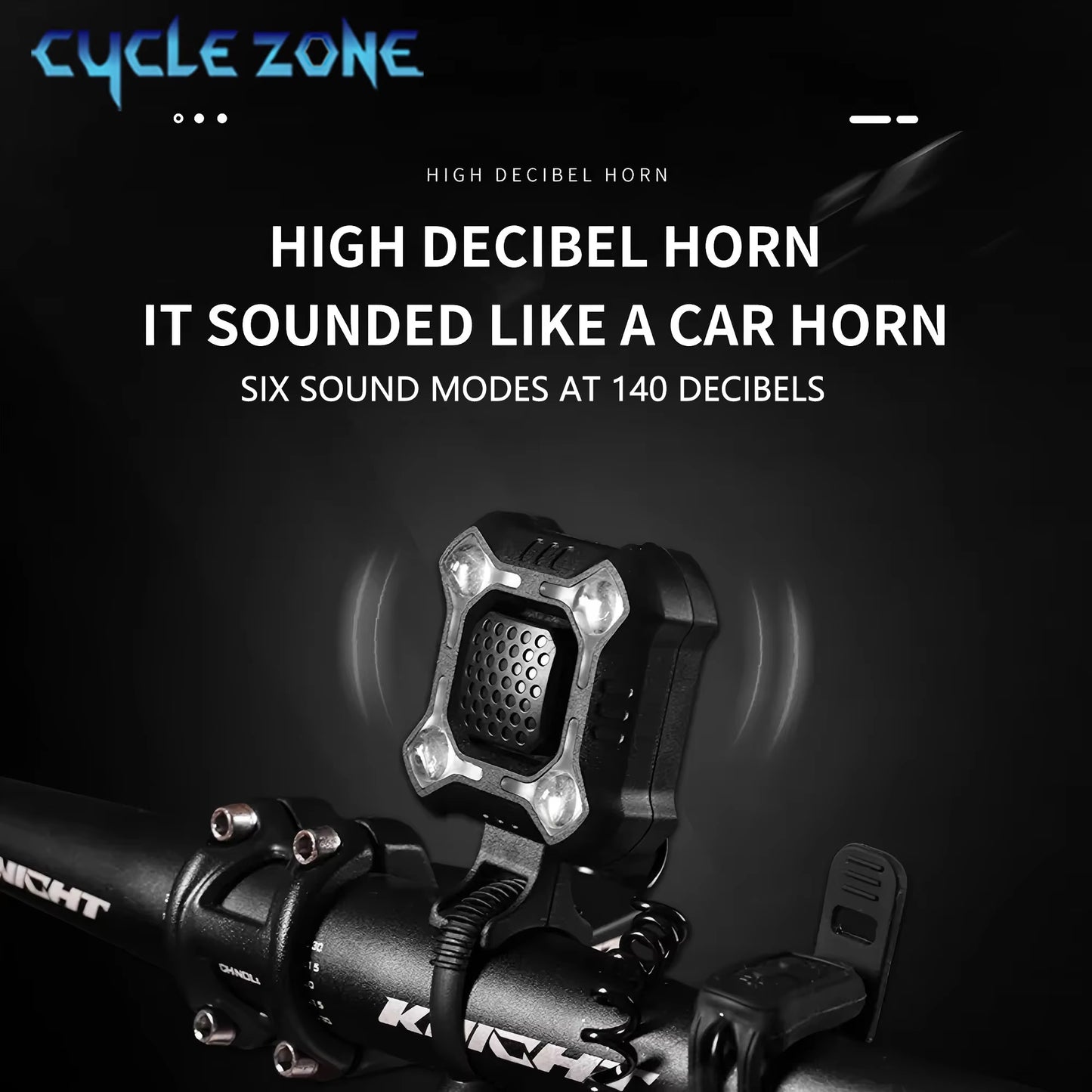 MTB Bike Horn TYPE C Rechargeable Bicycle Light Electronic Bell Cycling Warning Headlight For Safe  2