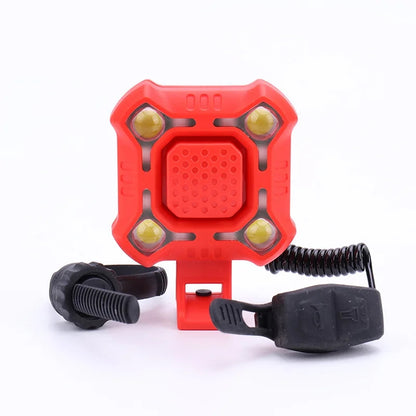 MTB Bike Horn TYPE C Rechargeable Bicycle Light Electronic Bell Cycling Warning Headlight For Safe  8