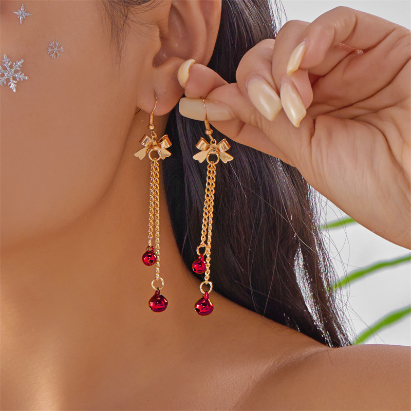 Asymmetrical Christmas Earrings, Santa Claus Snowman, Snowflake Tree, Trendy Earrings for Women, Girls New Year Jewelry