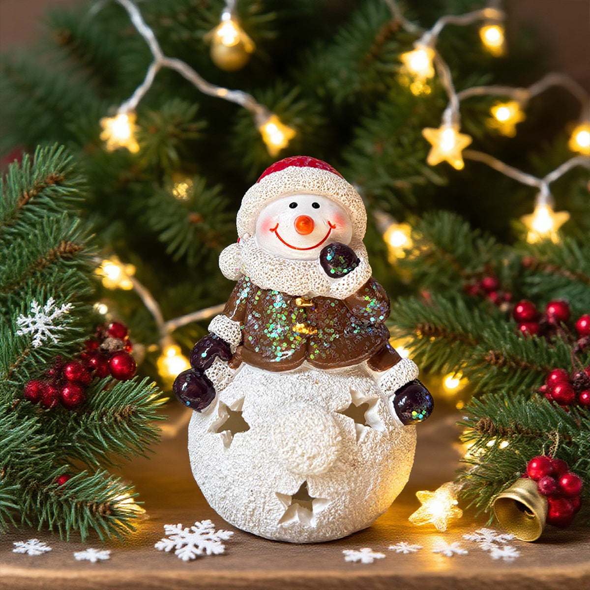 Small Christmas Scene Decoration Christmas Cute Snowman Tabletop Decoration InsStyle Christmas Orna 4