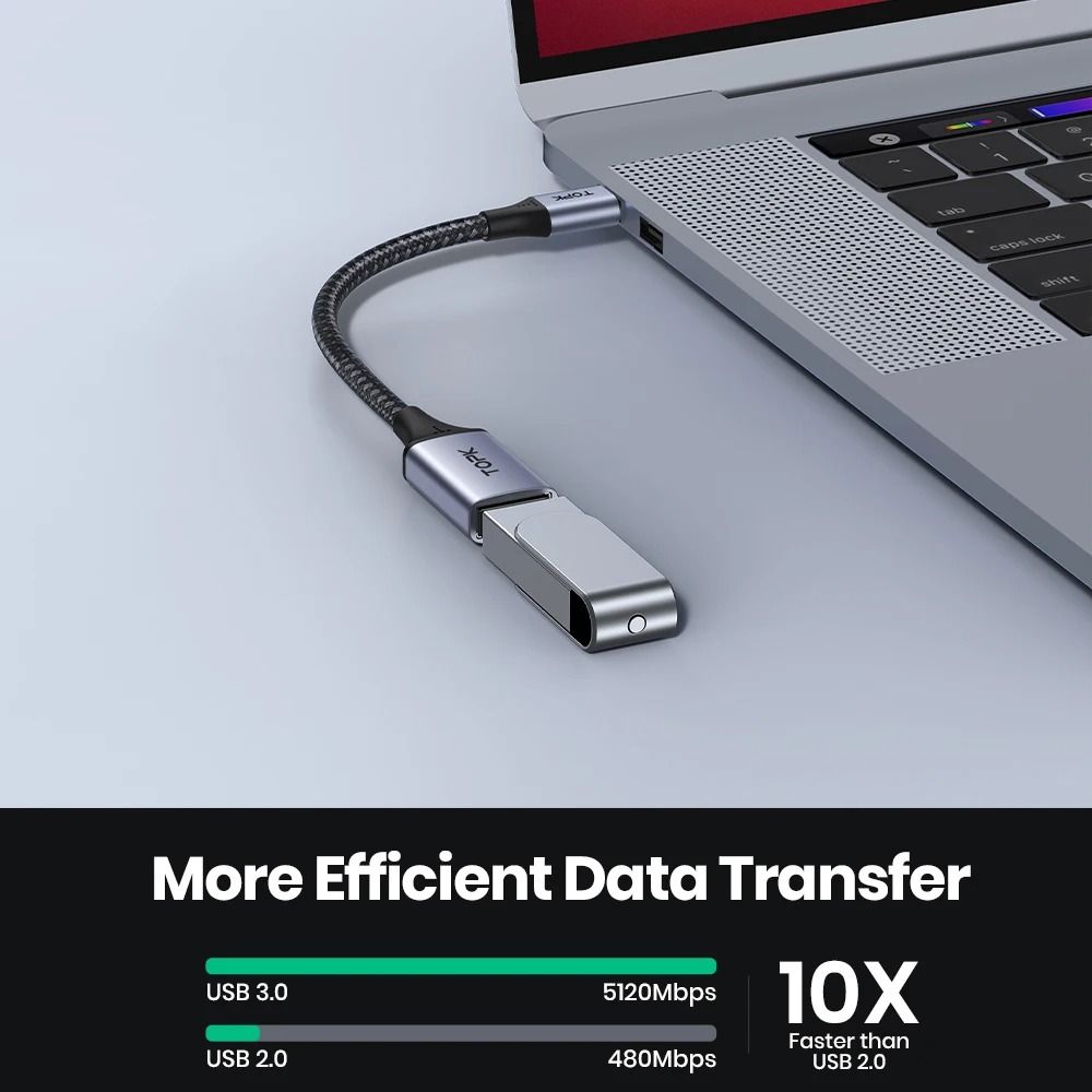 TOPK USB C To USB A Adapter OTG Cable Type C Male To USB 30 20 Female 1