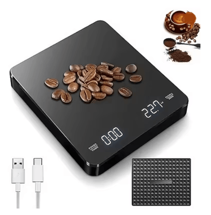 BrewMaster Precision Coffee Scale 25 kg USB Recharge
