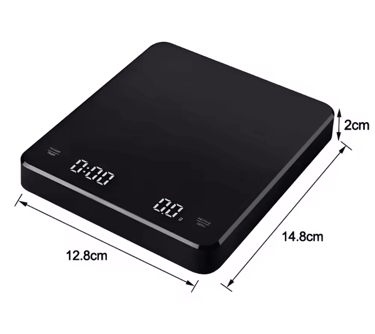 BrewMaster Precision Coffee Scale 25 Kg USB Recharge 4