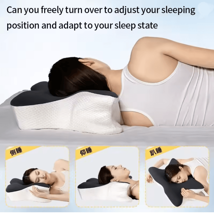 Cooling Memory Cotton Butterfly Neck Pillow 1