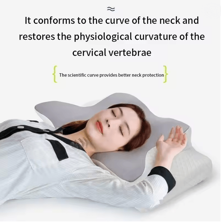 Cooling Memory Cotton Butterfly Neck Pillow 3