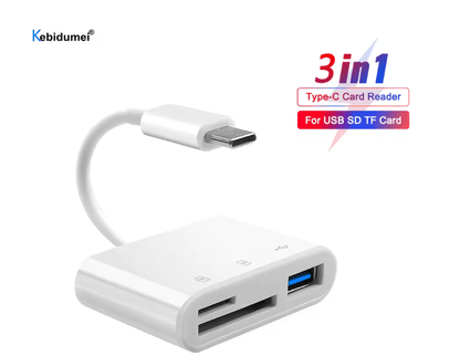 USB C High Speed OTG Card Reader Adapter