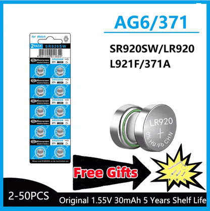 High Capacity AG6 Button Cell Battery Pack