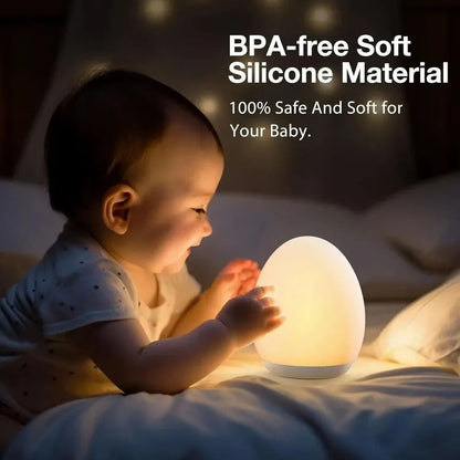 LED Dimmable Bedside Lamp Rechargeable Nursery Night Light 1