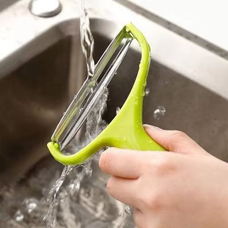 Stainless Steel Wide Mouth Vegetable And Fruit Peeler Kitchen Slicer 1